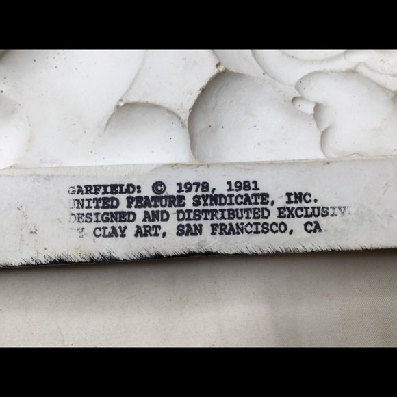 Vintage 1981 Clay Art Garfield Key Holder - Picture 6 of 9